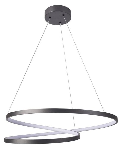LED Lustr na lanku ZEFIRA LED/52W/230V 4000K pr. 60 cm antracit