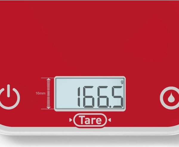 Tefal - Kuchyňská váha OPTISS 2xAAA červená