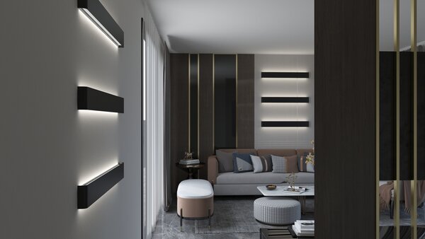 Immax NEO LÍNEA Smart nástěnné svítidlo 76cm 40W zlaté Zigbee 3.0