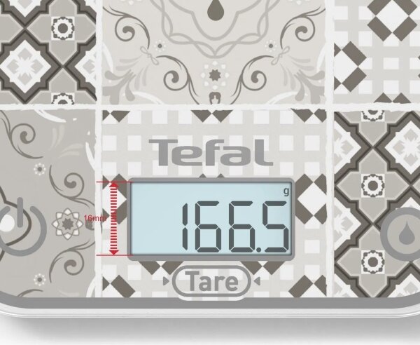 Tefal - Kuchyňská váha OPTISS 2xAAA béžová