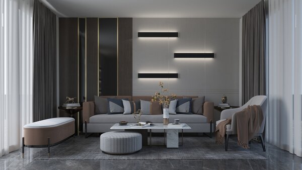 Immax NEO LÍNEA Smart nástěnné svítidlo 76cm 40W zlaté Zigbee 3.0