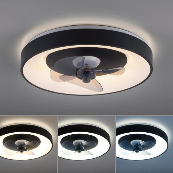 JUST LIGHT. 14644-18 -LED Stropní svítidlo s ventilátorem VENIKA LED/36W/230V+DO