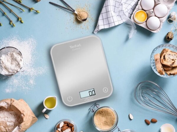 Tefal - Kuchyňská váha OPTISS 2xAAA šedá