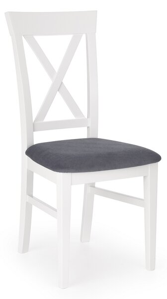 Jídelní židle Bergamo, šedá / bílá