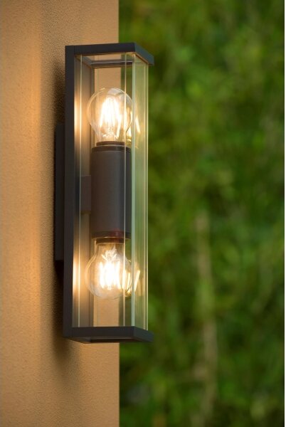 Lucide 27885/02/30 - Venkovní nástěnné svítidlo CLAIRE 2xE27/15W/230V IP54