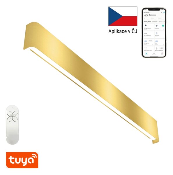 Immax NEO LÍNEA Smart nástěnné svítidlo 76cm 40W zlaté Zigbee 3.0