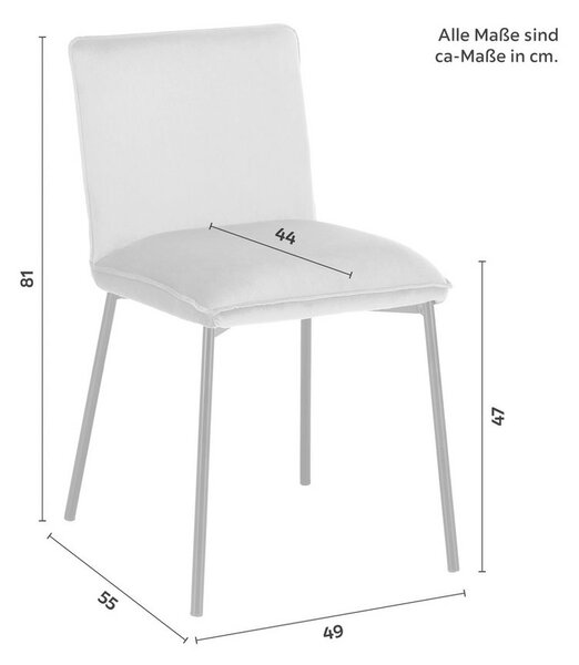 Židle DARLA šedá