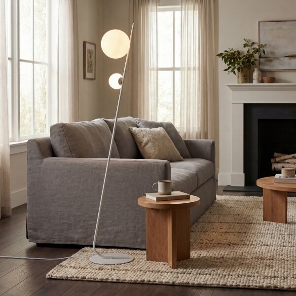 Stojací lampa TATU 2xG9/8W/230V bílá