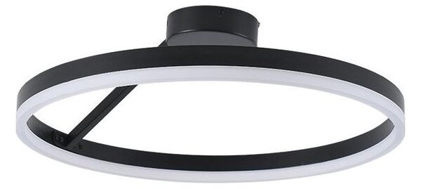 LED Stmívatelný přisazený lustr LED/40W/230V 3000-6500K černá + dálkové ovládání