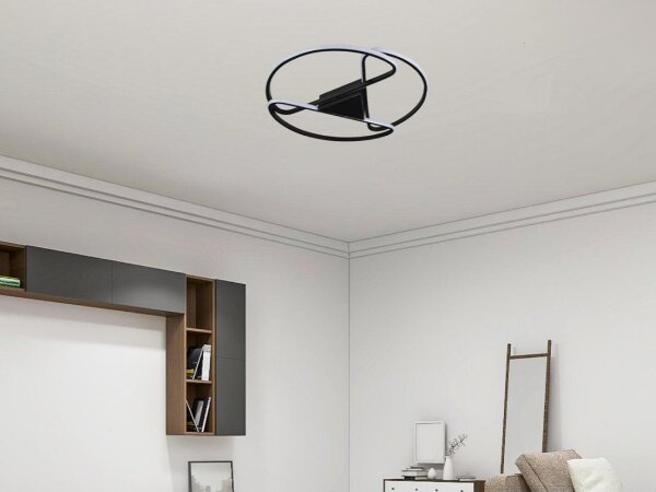 LED Stmívatelné stropní svítidlo LED/75W/230V 3000-6500K černá + DO