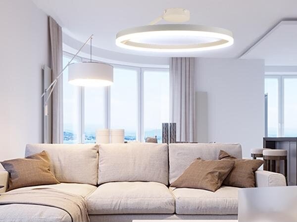 LED Stmívatelný přisazený lustr LED/40W/230V 3000-6500K bílá + dálkové ovládání