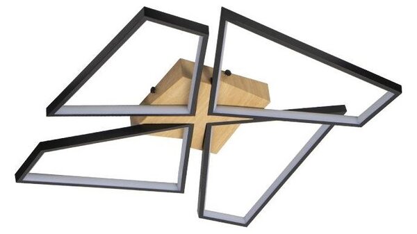 LED Stmívatelné stropní svítidlo LED/115W/230V 3000-6500K hnědá/černá + DO