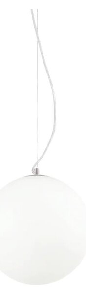 Ideal Lux - Lustr na lanku MAPA 1xE27/42W/230V pr. 30 cm bílá