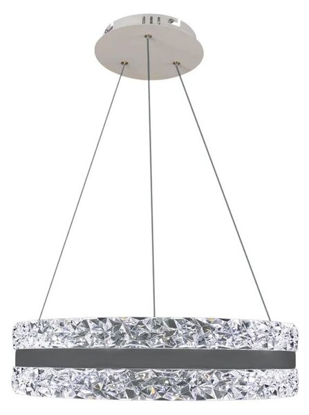 LED Stmívatelný lustr na lanku LED/80W/230V 3000-6500K bílá + dálkové ovládání