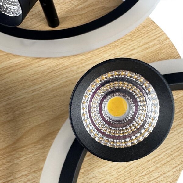 LED Stmívatelné stropní svítidlo LED/70W/230V 3000-6500K černá/hnědá + DO