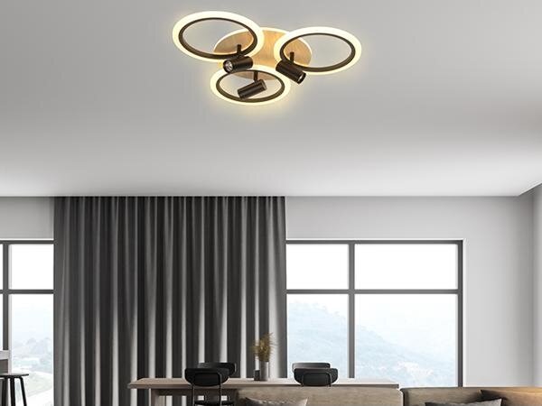 LED Stmívatelné stropní svítidlo LED/70W/230V 3000-6500K černá/hnědá + DO