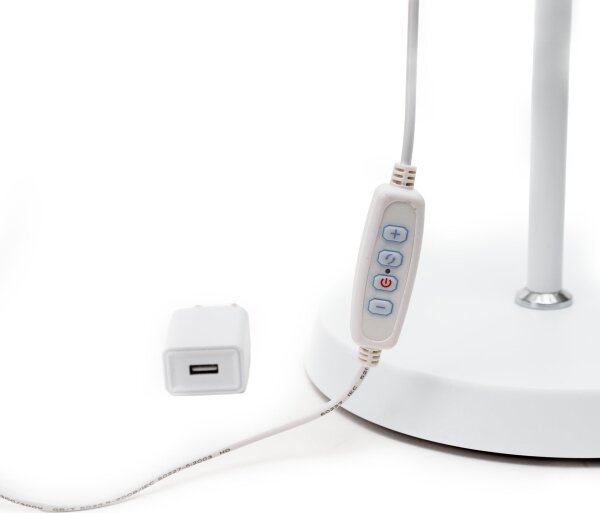 LED Stmívatelná stojací lampa SIGNUS LED/10W/230V 3000/4500/6500K bílá
