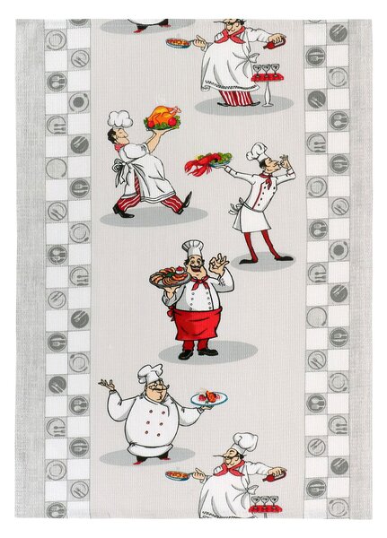 Bellatex kuchyňská utěrka 325 KUCHAŘ, bílá 1 kus, 50x60cm