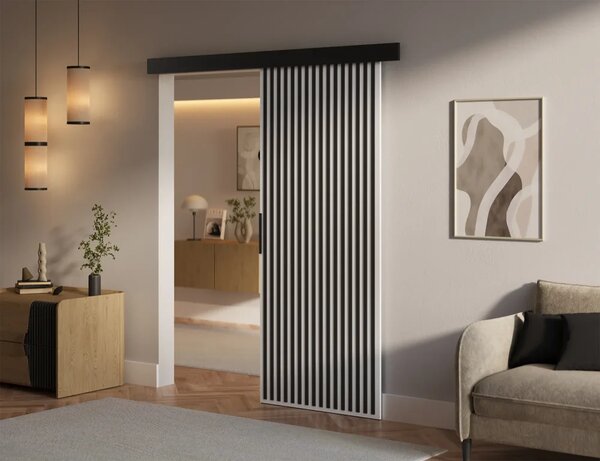 Perion 86 Posuvné dveře bílá (86 x 205) cm – 1 dveřní křídlo bez nároku na místo při otevírání