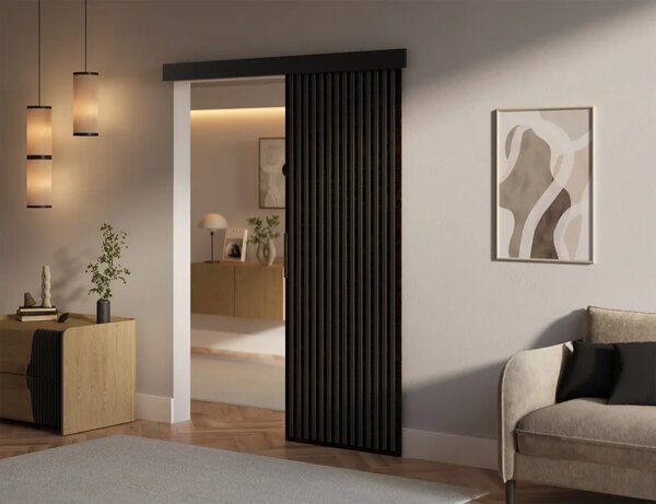 Perion 76 Posuvné dveře wenge (76 x 205) cm – 1 dveřní křídlo bez nároku na místo při otevírání