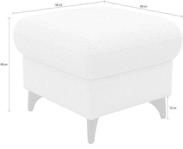 TABURET, textil, 58/48/58 cm Sit & More - Taburety, Online Only