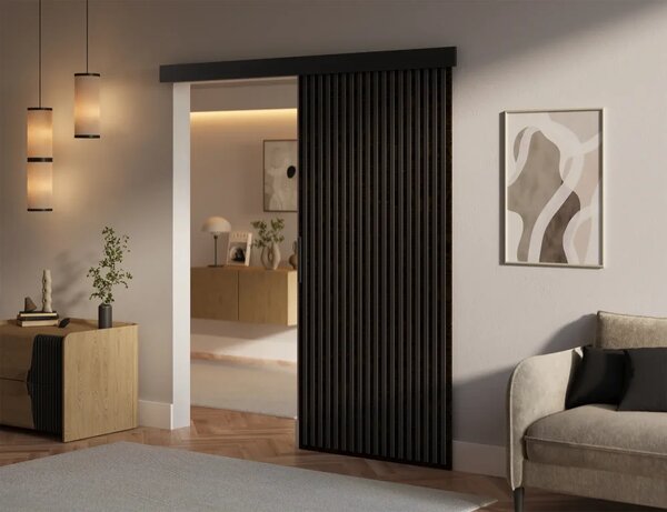Perion 96 Posuvné dveře wenge (96 x 205) cm – 1 dveřní křídlo bez nároku na místo při otevírání