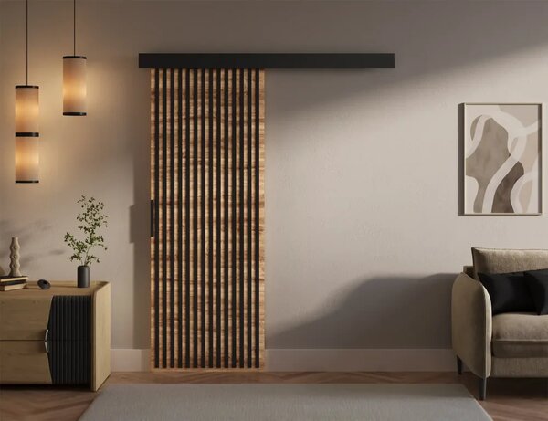 Perion 76 Posuvné dveře dub Wotan (76 x 205) cm – 1 dveřní křídlo bez nároku na místo při otevírání