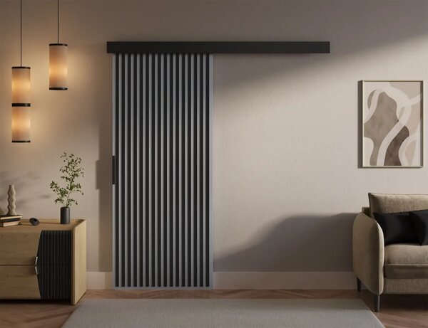 Perion 86 Posuvné dveře šedá (86 x 205) cm – 1 dveřní křídlo bez nároku na místo při otevírání
