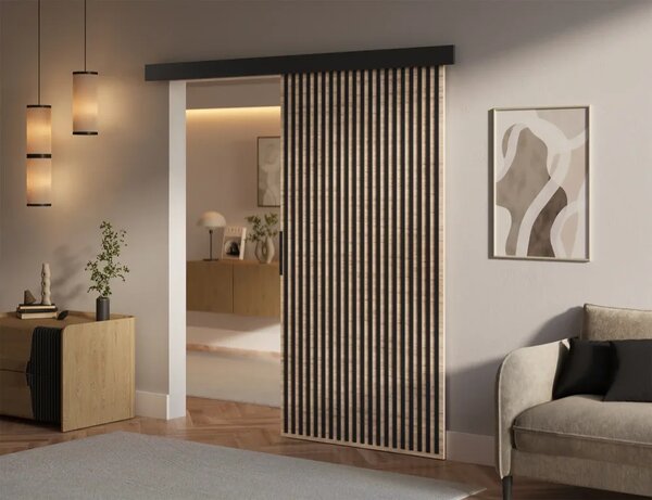 Perion 106 Posuvné dveře sonoma (106 x 205) cm – 1 dveřní křídlo bez nároku na místo při otevírání