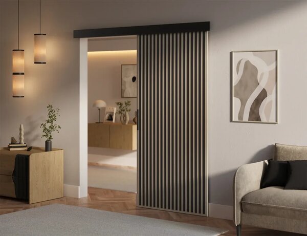 Perion 96 Posuvné dveře kašmír (96 x 205) cm – 1 dveřní křídlo bez nároku na místo při otevírání