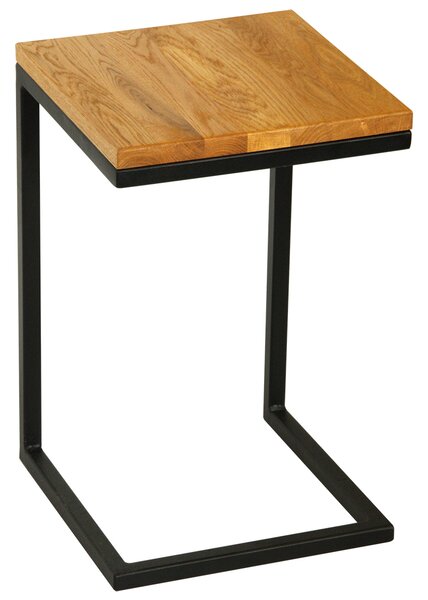Odkládací stolek Dimo s masivní dubovou deskou