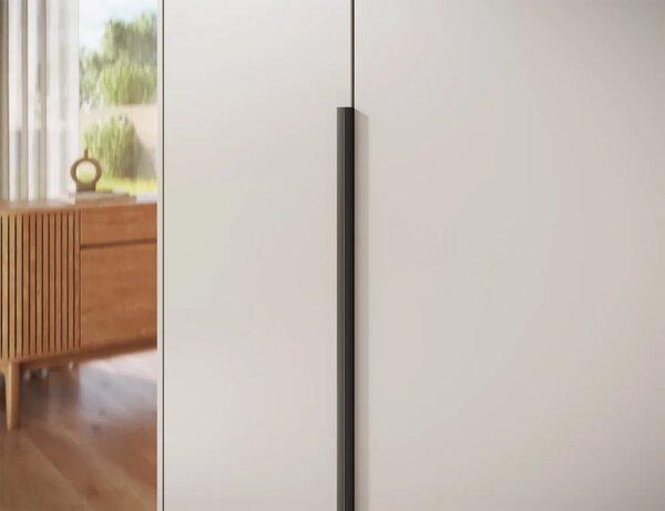 Bregma III skříň s nástavcem – otočná kašmír (kód KB) (148 x 250) cm – 11 polic pro přehledné uložení