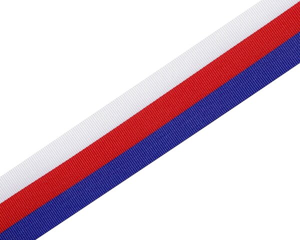 Taftová stuha TRIKOLORA CZ / Česká republika, šíře 2cm (stuha v metráži)