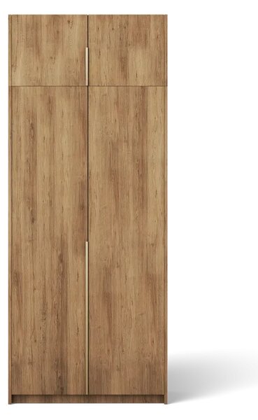 Bregma II s nástavcem Skříň s otočnými dveřmi artisan (kód AG) (100 x 250) cm – 8 polic pro přehledné uložení