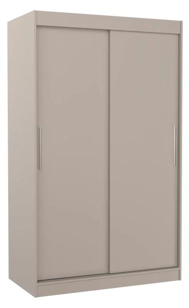 Posuvná skříň COLLIN 120 kašmír (120 x 200) cm – 6 polic pro přehledné uložení