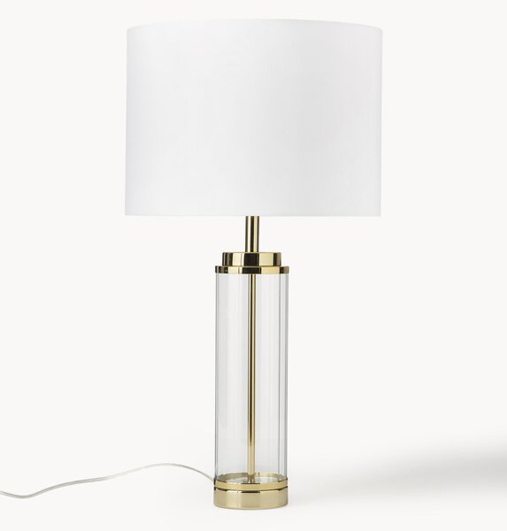 Velká stolní lampa se skleněnou podstavou Gabor