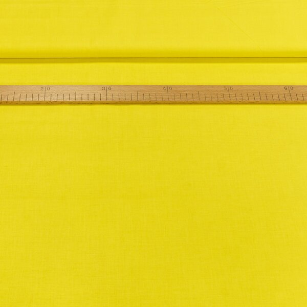 Bavlněné plátno UNI LEMON 1373, jednobarevné ostře žluté, š.150cm (látka v metráži)