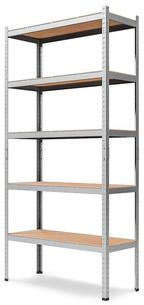 Marbo Kovový regál řada PRIMO II 180x80x30 5 políc nosnost 500 KG - pozinkovaný