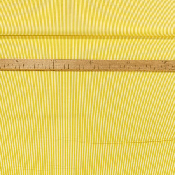 Bavlněné plátno 1361101/36 tenký žlutý proužek, š.150cm (látka v metráži)