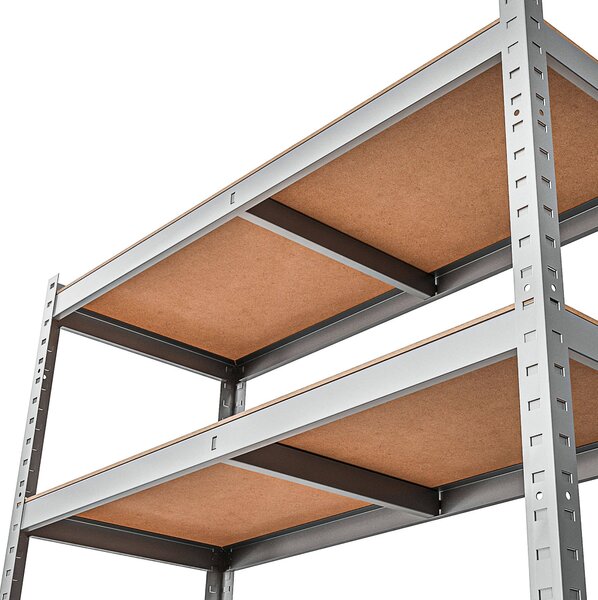 Marbo Kovový regál řada STANDARD II 180x90x45 5 políc nosnost 1000 kg - pozinkovaný