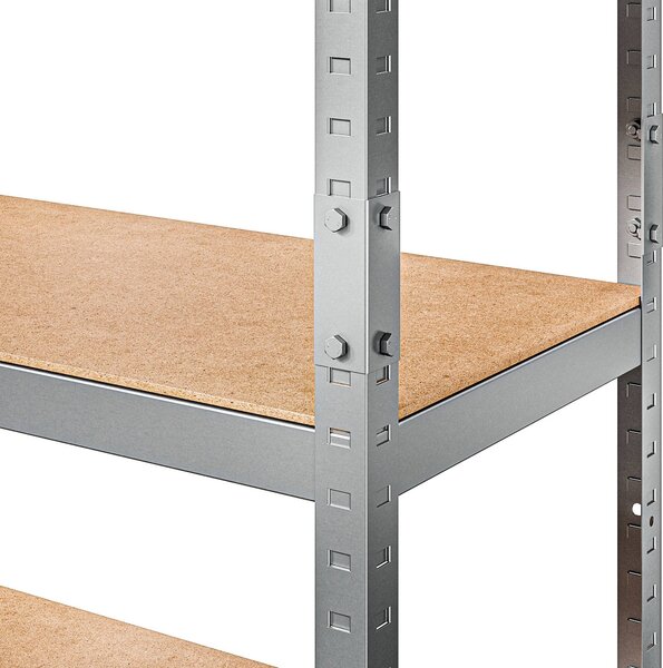 Marbo Kovový regál řada PRIMO II 180x80x30 5 políc nosnost 500 KG - pozinkovaný
