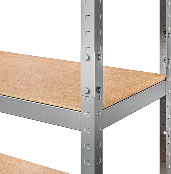 Marbo Kovový regál řada STANDARD II 180x90x45 5 políc nosnost 1000 kg - pozinkovaný