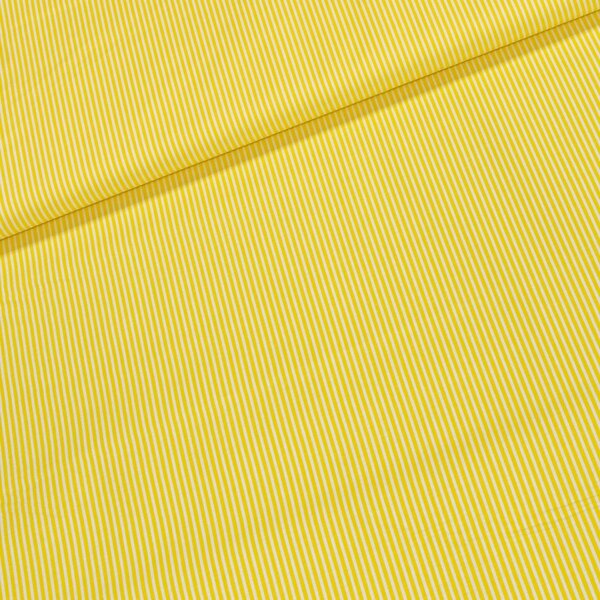 Bavlněné plátno 1361101/36 tenký žlutý proužek, š.150cm (látka v metráži)