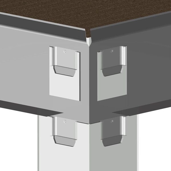 Marbo Kovový regál řada STANDARD II 180x90x45 5 políc nosnost 1000 kg - pozinkovaný