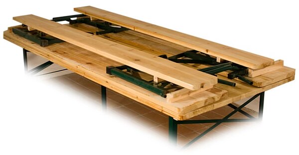 Deuba Pivní set s opěrkou 170 cm - skládací