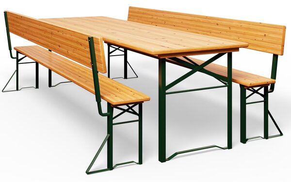 Deuba Pivní set s opěrkou 170 cm - skládací