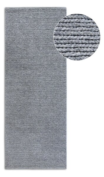 Šedý ručně tkaný vlněný běhoun 80x200 cm Francois – Villeroy&Boch