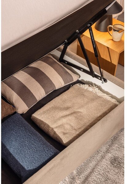 Šedá boxspring postel s úložným prostorem 180x200 cm Elva Bold Line – Bonami Selection