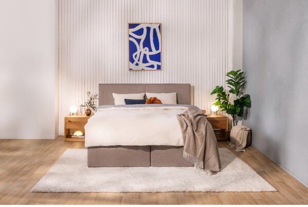 Boxspring postel taupe 180x200 cm Olia Bold – Bonami Selection
