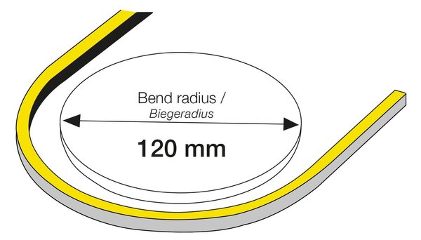 SLC LED pásek Neon Flex 230V Top 1-50m 8W/m 415lm/m 2700K Ra80 stmívatelný IP65 1m